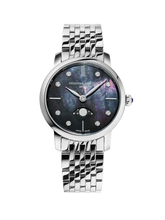 Frederique Constant Slimline Ladies Moonphase Damenuhr - FC-206MPBD1S6B